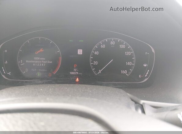 1HGCV1F30KA062423 2019 HONDA ACCORD Black Հետևի նստատեղերի տեսք