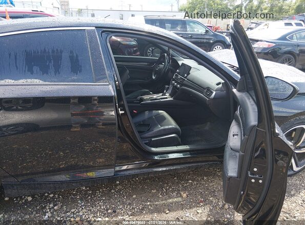 1HGCV1F30KA062423 2019 HONDA ACCORD Black Սալոնի դիմացի տեսք