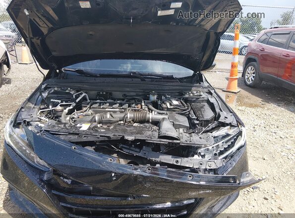 1HGCV1F30KA062423 2019 HONDA ACCORD Black Հետևի տեսք