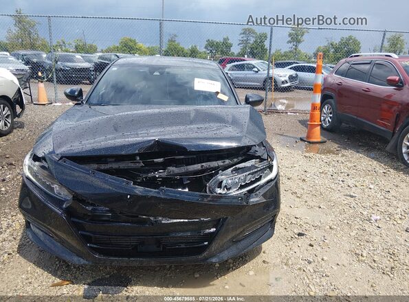 1HGCV1F30KA062423 2019 HONDA ACCORD Black Սալոնի հետևի տեսք