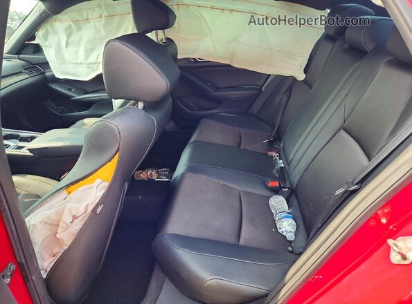 1HGCV1F30KA067847 2019 HONDA ACCORD Red Rear seats view