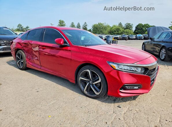 1HGCV1F30KA067847 2019 HONDA ACCORD Red Front right
