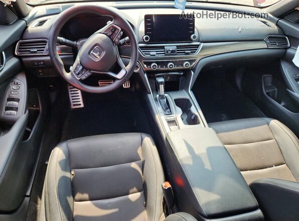 1HGCV1F30KA067847 2019 HONDA ACCORD Red Dashboard view