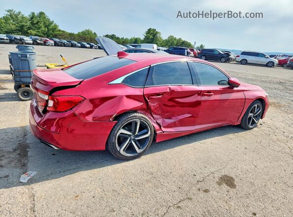 1HGCV1F30KA067847 2019 HONDA ACCORD Red Rear right