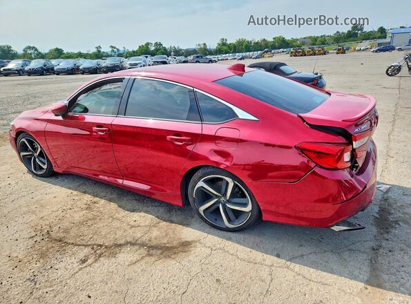 1HGCV1F30KA067847 2019 HONDA ACCORD Red Rear left