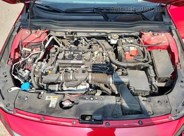 1HGCV1F30KA067847 2019 HONDA ACCORD Red Rear interior view