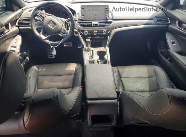 1HGCV1F30KA078458 2019 HONDA ACCORD Blue Dashboard view