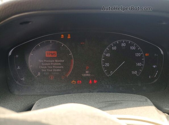 1HGCV1F30KA078458 2019 HONDA ACCORD Blue Instrument cluster view