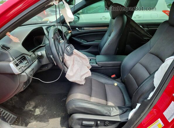 1HGCV1F30KA119929 2019 HONDA ACCORD Red Vista interior delantera