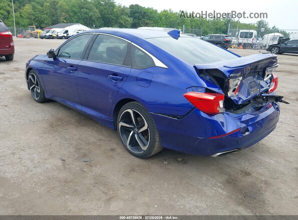 1HGCV1F30KA140246 2019 HONDA ACCORD Blue უკანა მარცხენა