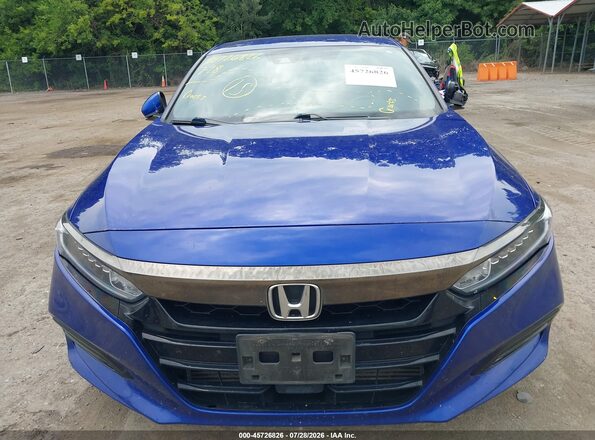1HGCV1F30KA140246 2019 HONDA ACCORD Blue ხელსაწყოთა პანელის ხედი
