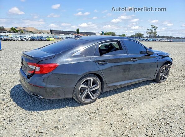 1HGCV1F30LA011795 2020 HONDA ACCORD Black Задня права чверть