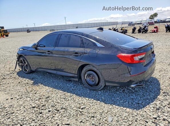 1HGCV1F30LA011795 2020 HONDA ACCORD Black Задня ліва чверть