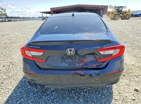 1HGCV1F30LA011795 2020 HONDA ACCORD Black Вид ззаду