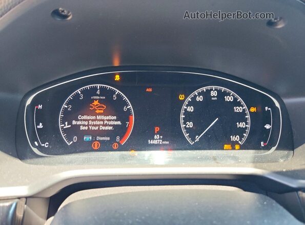 1HGCV1F30LA025549 2020 HONDA ACCORD White Instrument cluster view