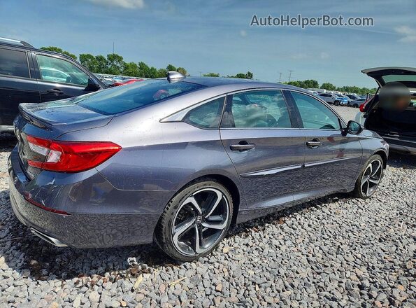 1HGCV1F30LA035756 2020 HONDA ACCORD Gray Trasero derecho