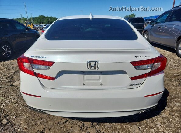 1HGCV1F30LA061838 2020 HONDA ACCORD Белый Вид сзади