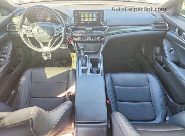 1HGCV1F30LA061838 2020 HONDA ACCORD Белый Вид панели приборов