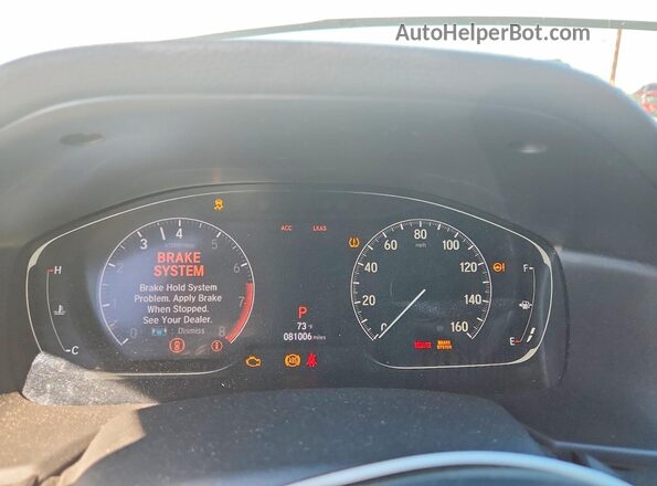 1HGCV1F30LA061838 2020 HONDA ACCORD Белый Вид щитка приборов