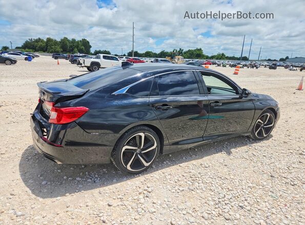 1HGCV1F30LA080762 2020 HONDA ACCORD Black Հետևի աջ