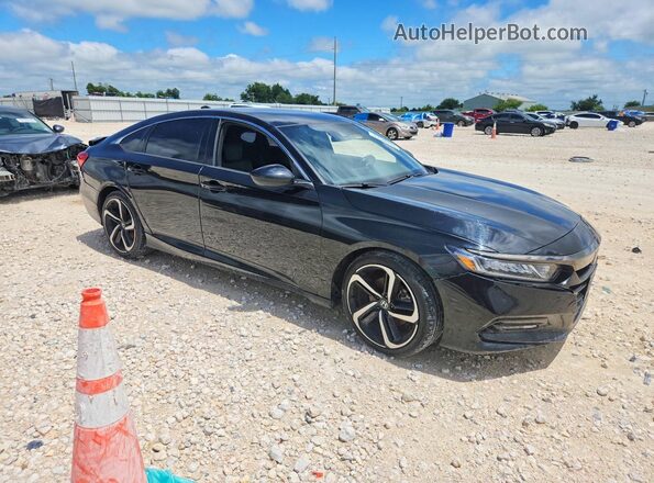1HGCV1F30LA080762 2020 HONDA ACCORD Black Առջևի աջ