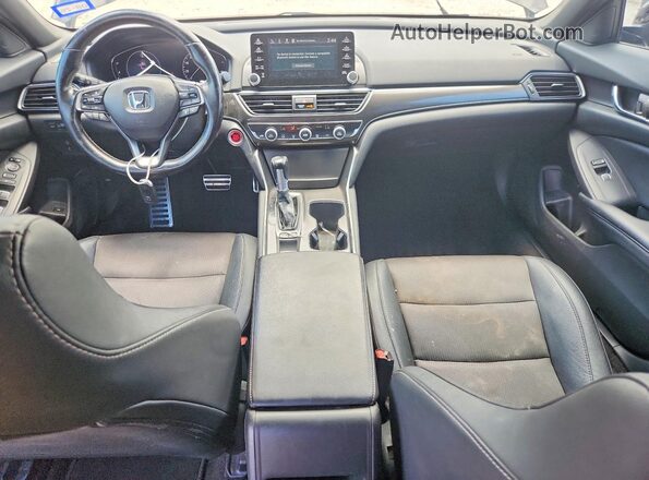 1HGCV1F30LA080762 2020 HONDA ACCORD Black Առջևի վահանակի տեսք