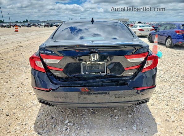 1HGCV1F30LA080762 2020 HONDA ACCORD Black Հետևի տեսք