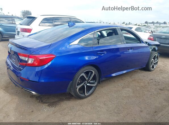 1HGCV1F30LA148199 2020 HONDA ACCORD Blue Tył prawy