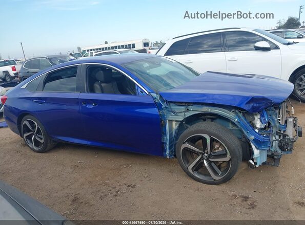 1HGCV1F30LA148199 2020 HONDA ACCORD Blue Widok wnętrza 360 stopni