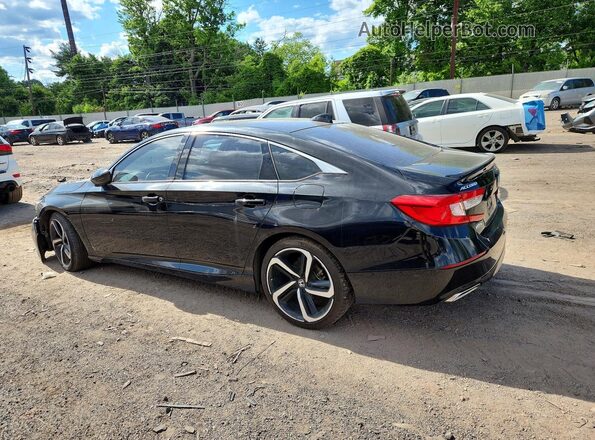 1HGCV1F30MA051845 2021 HONDA ACCORD Charcoal Задня ліва чверть