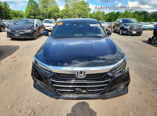 1HGCV1F30MA051845 2021 HONDA ACCORD Charcoal Вид спереду