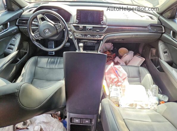 1HGCV1F30MA051845 2021 HONDA ACCORD Charcoal Вид панелі приладів