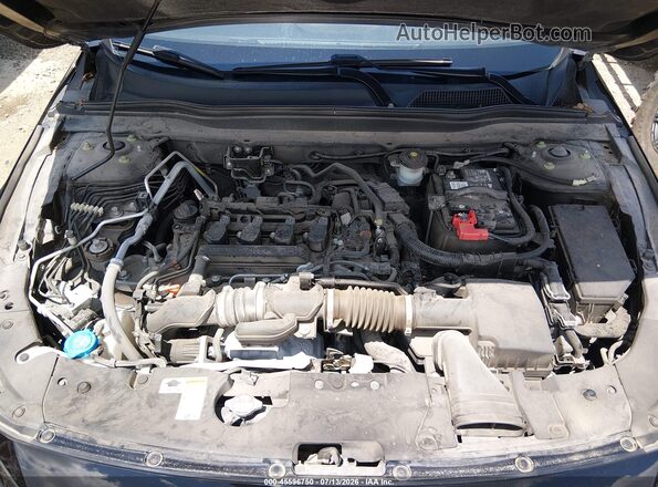 1HGCV1F30MA079435 2021 HONDA ACCORD Black Вид ззаду