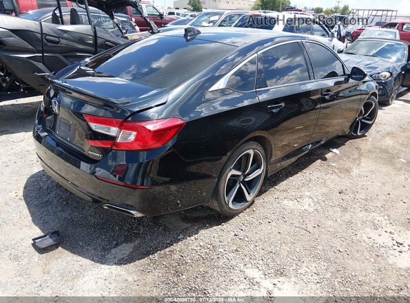1HGCV1F30MA079435 2021 HONDA ACCORD Black Задня права чверть
