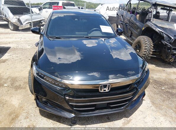 1HGCV1F30MA079435 2021 HONDA ACCORD Black Вид щитка приладів
