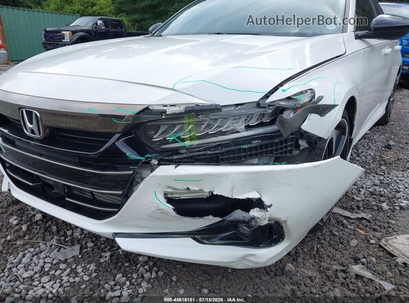 1HGCV1F30MA080049 2021 HONDA ACCORD White Vista frontal