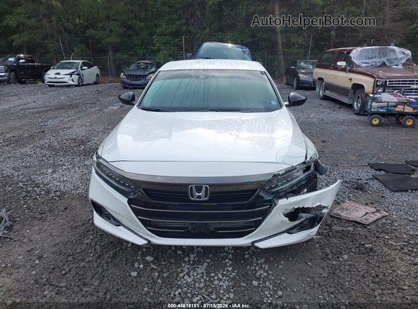 1HGCV1F30MA080049 2021 HONDA ACCORD White Vista del cuadro de instrumentos