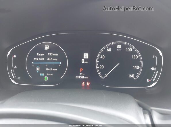 1HGCV1F30MA080049 2021 HONDA ACCORD White Vista de los asientos traseros