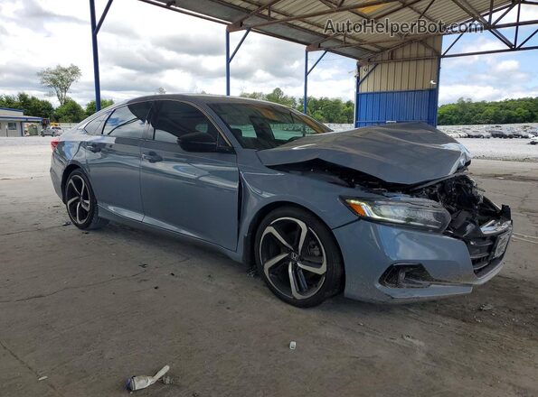 1HGCV1F30MA100395 2021 HONDA ACCORD Gray Передня права чверть