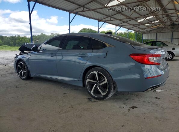 1HGCV1F30MA100395 2021 HONDA ACCORD Gray Задня ліва чверть