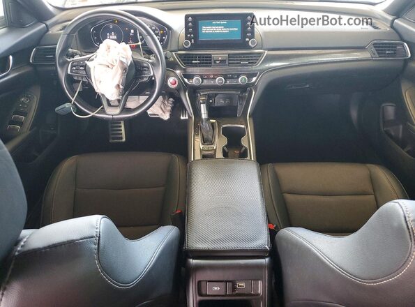 1HGCV1F30MA100395 2021 HONDA ACCORD Gray Вид панелі приладів
