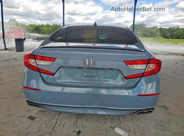 1HGCV1F30MA100395 2021 HONDA ACCORD Gray Вид ззаду