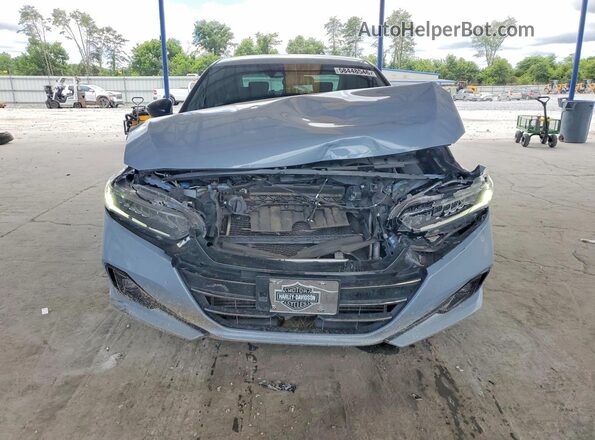 1HGCV1F30MA100395 2021 HONDA ACCORD Gray Вид спереду