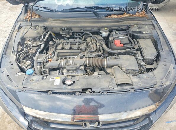 1HGCV1F30MA101563 2021 HONDA ACCORD Черный Вид задней части салона