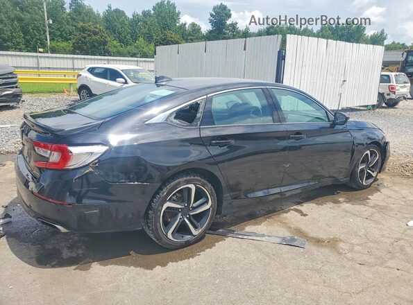 1HGCV1F30MA101563 2021 HONDA ACCORD Черный Задняя правая четверть