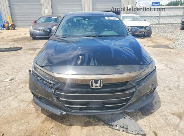 1HGCV1F30MA101563 2021 HONDA ACCORD Черный Вид спереди