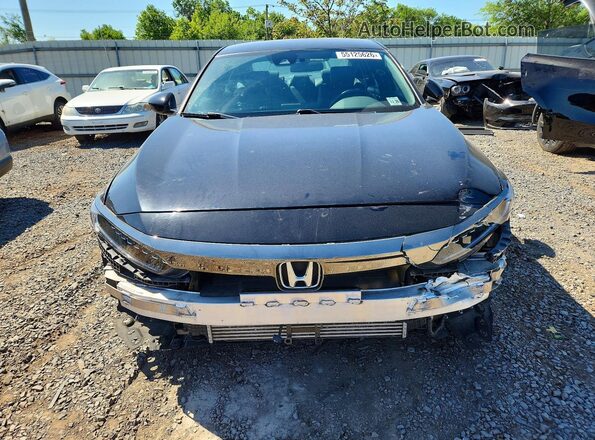 1HGCV1F30MA110215 2021 HONDA ACCORD Black წინა ხედი