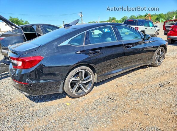 1HGCV1F30MA110215 2021 HONDA ACCORD Black უკანა მარჯვენა