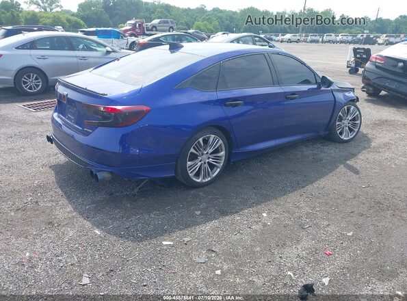 1HGCV1F30MA110831 2021 HONDA ACCORD Blue Trasero derecho