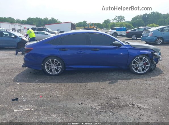 1HGCV1F30MA110831 2021 HONDA ACCORD Blue Vista interior de 360 grados